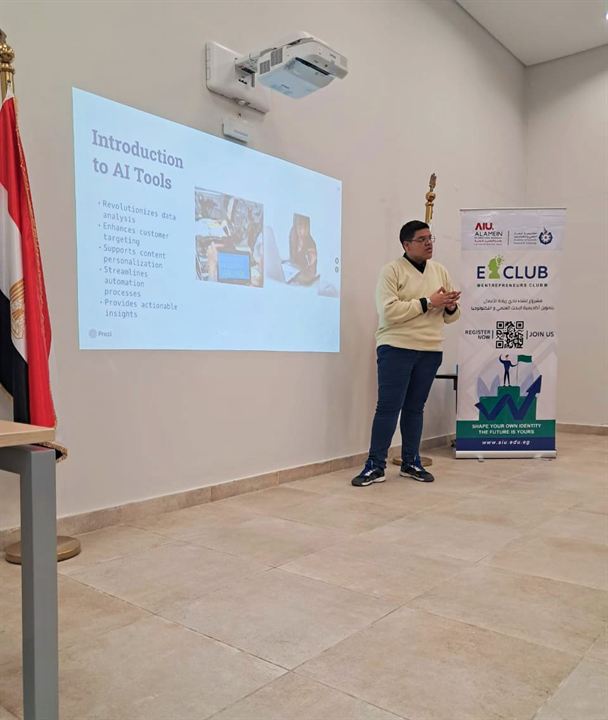 Presenting an AI tools workshop for entrepreneurship
